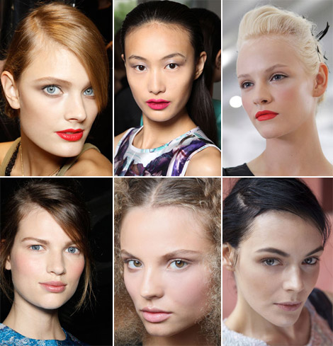 2012 Makeup Trends Red Lips Pale Lips