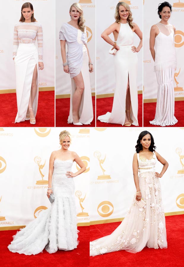 2013 Emmy Awards Red Carpet white dresses