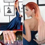 2014 Grammy Awards Bonnie McKee dress hair nails