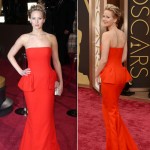 2014 Oscars dresses Jennifer Lawrence red dress Dior Couture