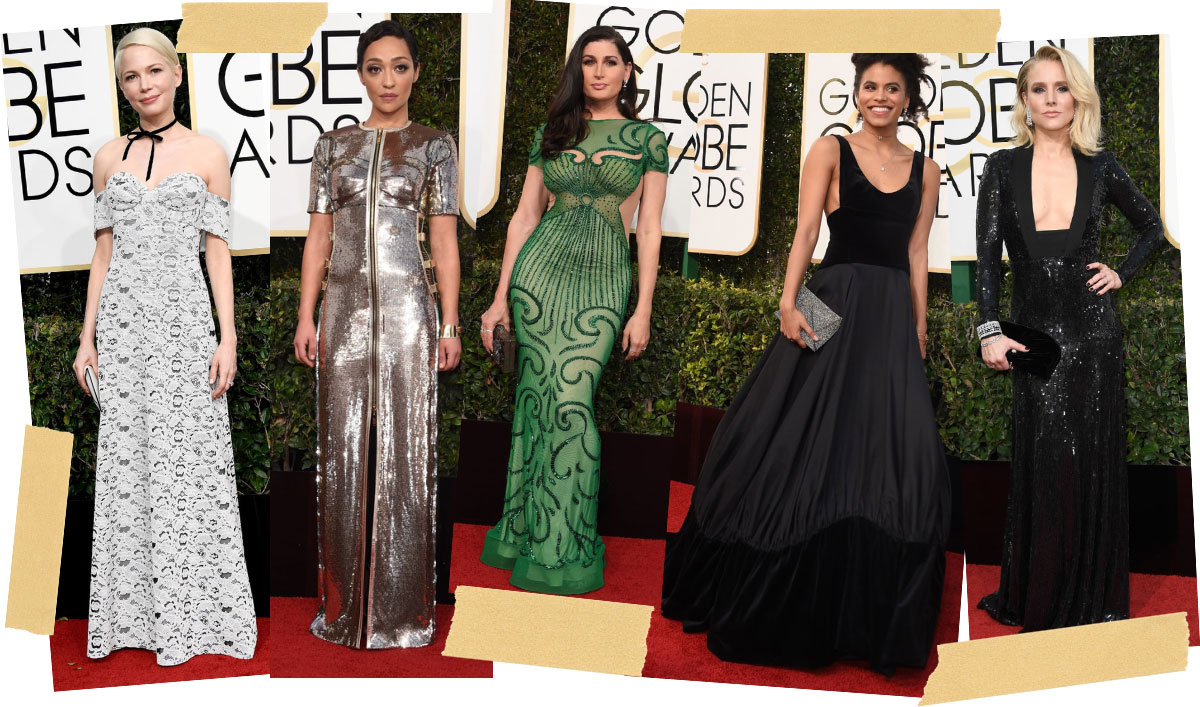 2017 Golden Globes Red Carpet dresses