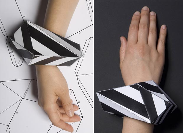 3D print paper bracelet by Goncalo Campos
