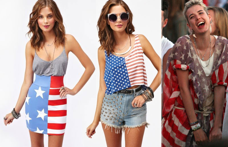 4th of July outfits wear the flag