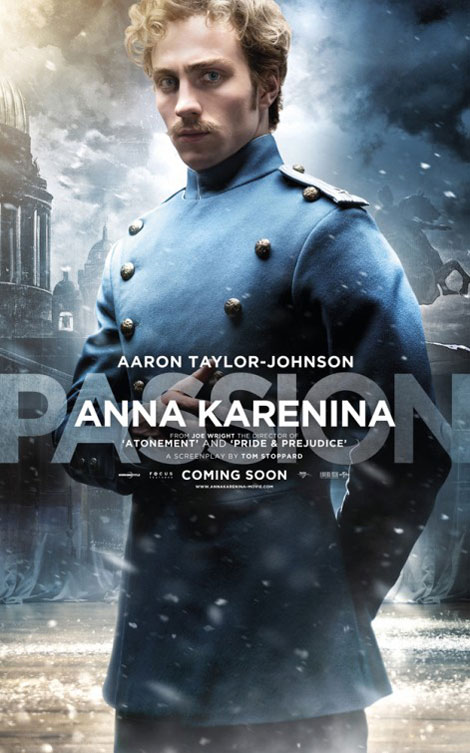 Aaron Taylor Johnson Anna Karenina poster