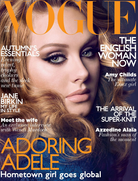 Adele Vogue UK October 2011 cover