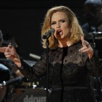 Adele performing on stage 2012 Grammy Awards