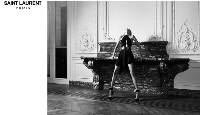 Anja Rubik Hedi Slimane Saint Laurent campaign