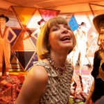Anna Wintour laughing her heart out