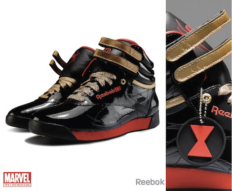Black Widow sneakers Reebok Marvel
