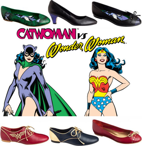 Catwoman Wonder Woman shoes Andre