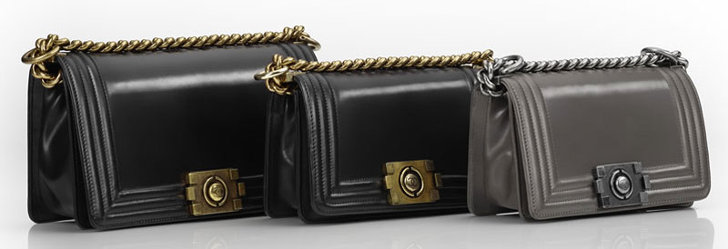 Chanel new bags collection Boy Bags black gray