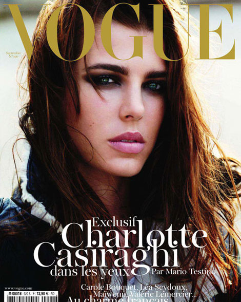Charlotte Casiraghi Vogue Paris September 2011 cover