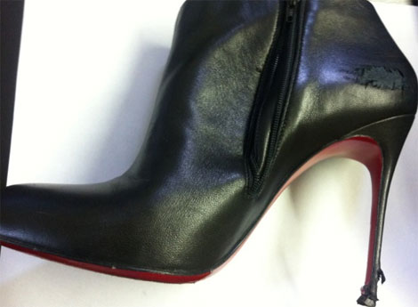 Christian Louboutin ankle boots slightly worn