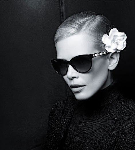 Claudia Schiffer eyewear campaign Chanel