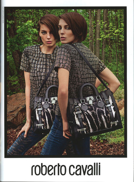 Daria Werbowy Roberto Cavalli Fall 2012 ad campaign