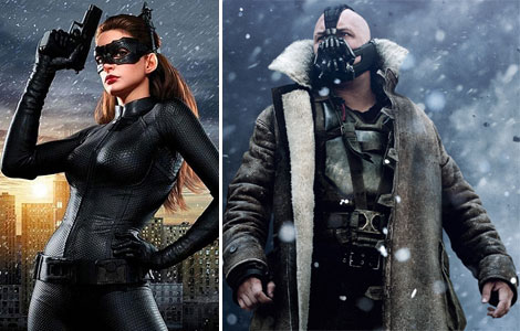 Dark Knight Rises Batman Bane and Catwoman costumes