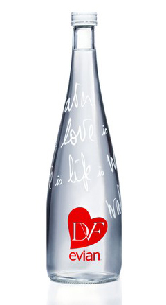 Diane Von Furstenberg’s Evian Bottle