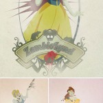 Disney Princesses dressed up for Halloween