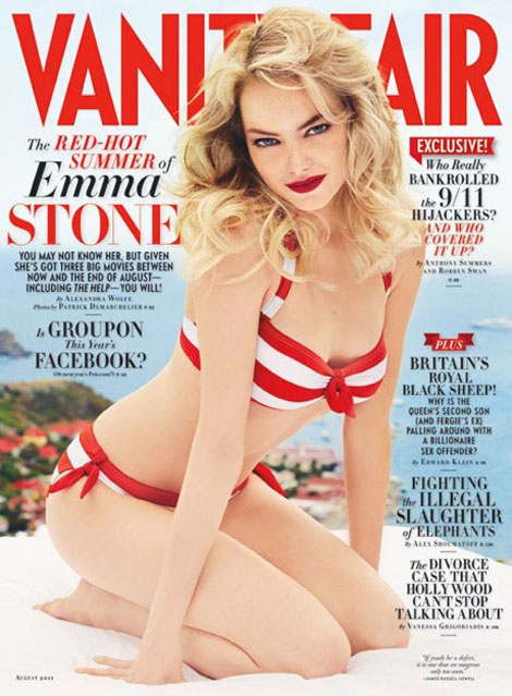 Emma Stone Vanity Fair August 2011 cover