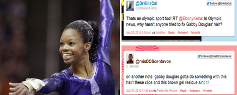 While Gabby Douglas Was Flying For Gymnastics Gold, People Blast Her Hair!