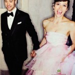 Jessica Biel Justin Timberlake wedding Jessica wore pink bride dress