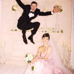Jessica Biel s Giambattista Valli pink wedding dress