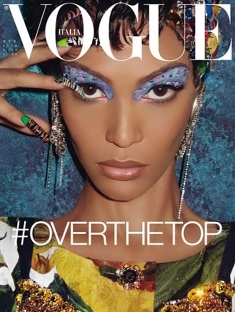 Joan Smalls For Vogue Italy March 2012 Over The Top Issue