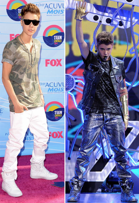 Justin Bieber fashion icon Teen Choice Awards