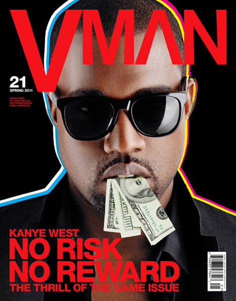 Kanye West VMan Spring 2011 cover by Karl Lagerfeld