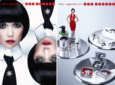 Karl Lagerfeld Shu Uemura makeup collection