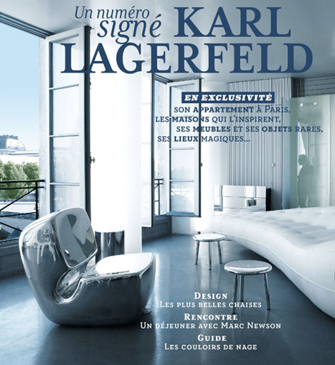 Karl Lagerfeld edited French edition Architectural Digest