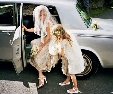 Kate Moss wedding dress Manolo shoes