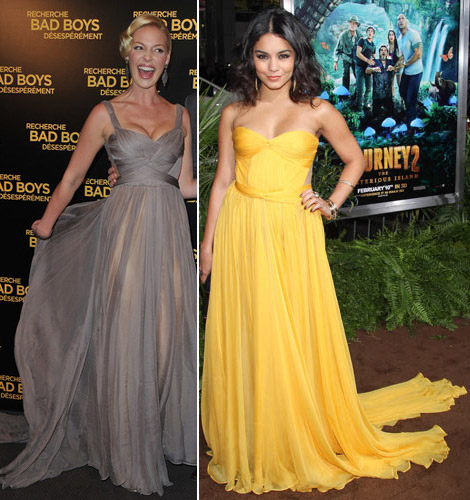 Katherine Heigl’s Gray Dress Vs. Vanessa Hudgens’ Yellow Dress