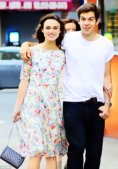 Keira Knightley with finace James Righton