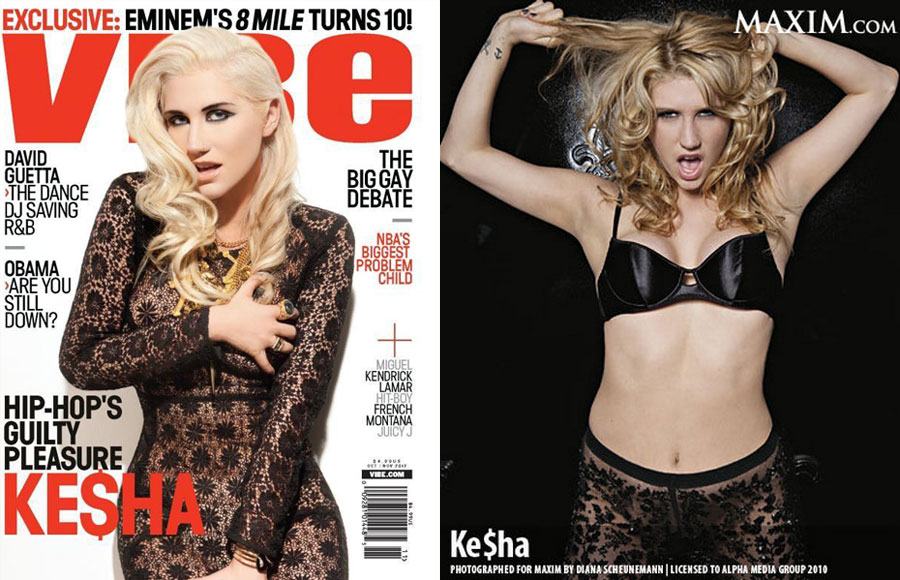 Kesha Photoshopped cover Vibe
