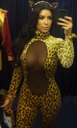 Kim Kardashian Could Wear A Kitten Halloween Costume. How About You?