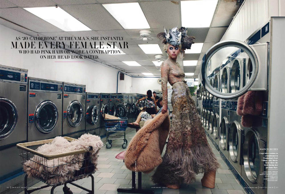 Lady Gaga Vanity Fair amazing laundry picture