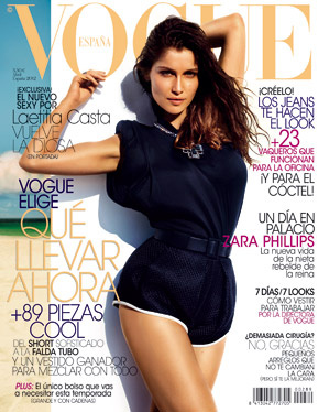 Laetitia Casta Is Back, Covering Vogue Spain April 2012