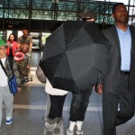 Megan Fox Louis Vuitton umbrella