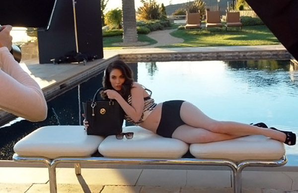 Megan Fox shooting the Metrocity Spring Summer 2012 ad campaign