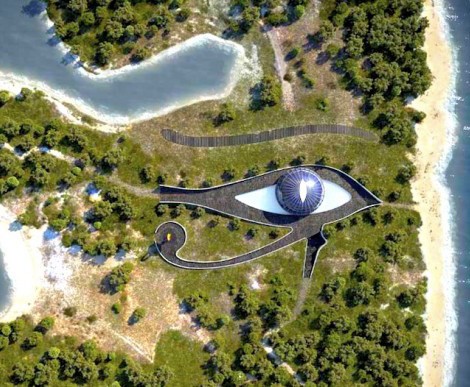 Naomi Campbell eye of Horus dome house