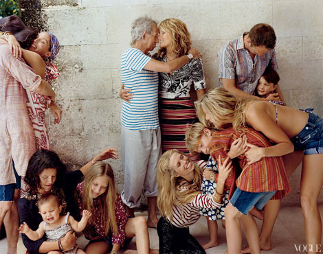 Patti Hansen Keith Richards and their family