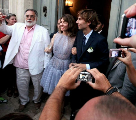 Sofia Coppola bride Francis Ford Coppola wedding