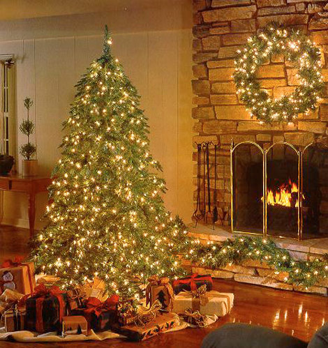 White Lights Christmas Tree