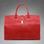 Yves Saint Laurent red Chyc Cabas