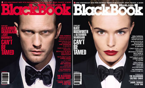 Alexander Skarskard Kate Bosworth BlackBook September 2011 cover