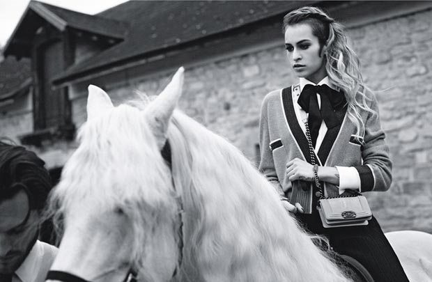 Alice Dellal, The Bag, The Horse & The Man: The New Chanel Boy Bags Campaign