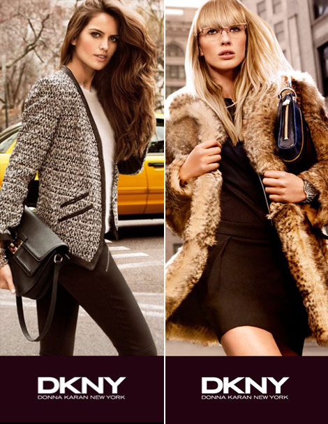 Aline Weber, Anne Vyalitsyna DKNY Fall Winter 2011 2012 Ad Campaign