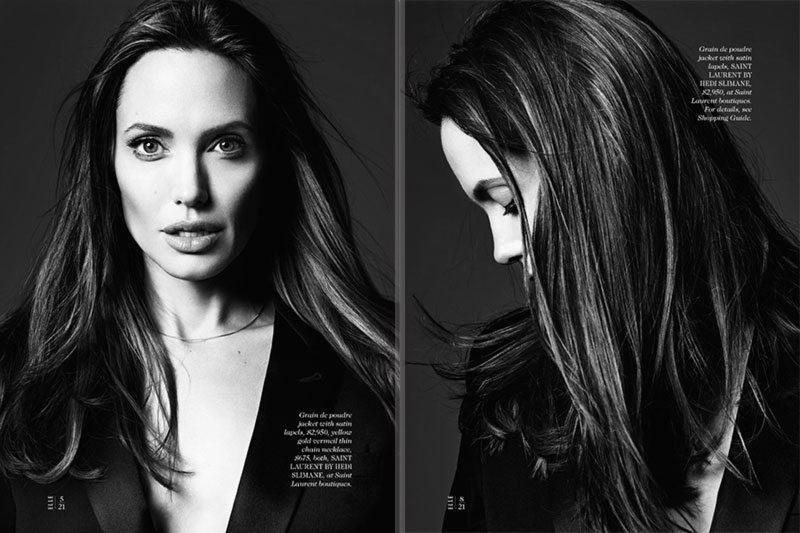 Angelina Jolie black and white photos Hedi Slimane
