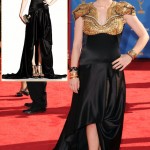 Anna Paquin Emmys 2010 Alexander McQueen black dress